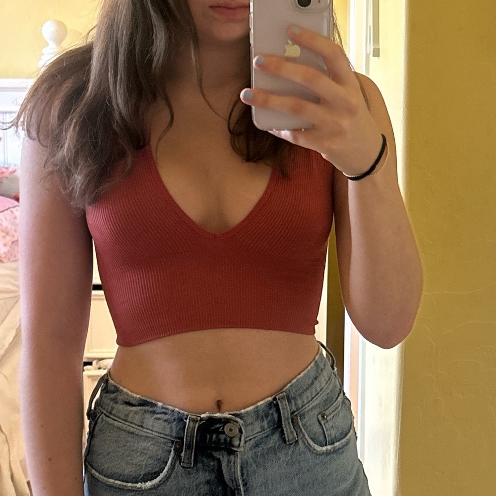 Out From Under Crop Top - Red